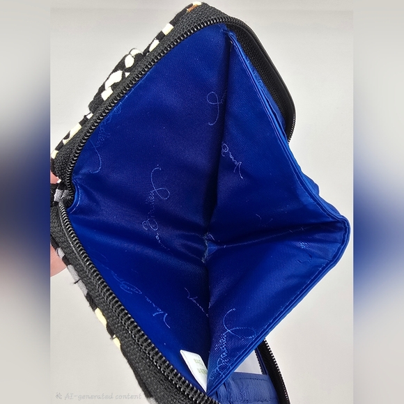 VERA BRADLEY Canterberry Cobalt Phone/Cigarette Pocket Ziparound Wallet - Picture 6 of 9